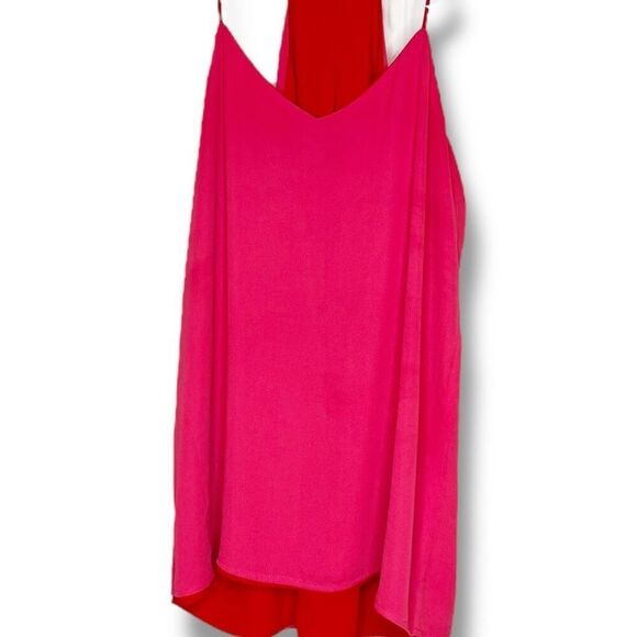 Express Reversible Barcelona Cami Top Red/Hot Pink Spaghetti Racerback Size XS - Picture 8 of 13